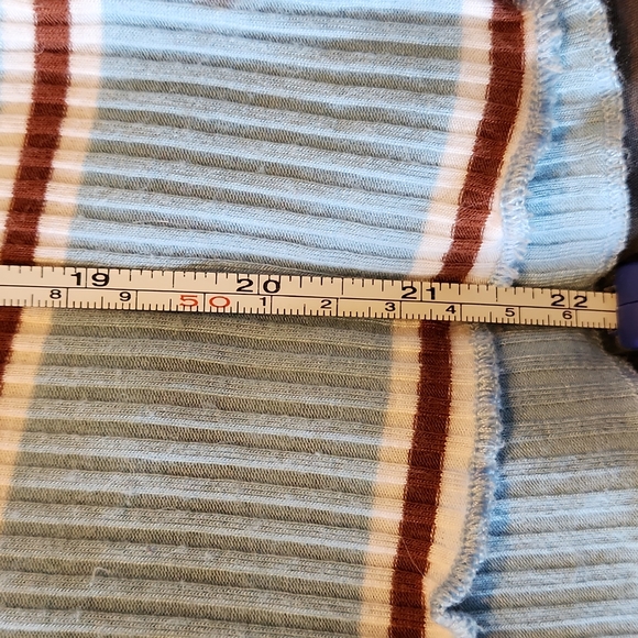 Size large,  Almost Famous short sleeve, striped shirt. - Picture 6 of 6